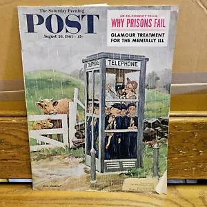 Saturday Evening Post Magazine August 26 1961 Why Prison's Fail Dick Sargent - Foto 1 di 6