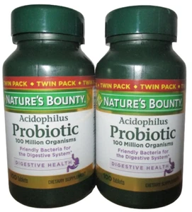 2X Nature's Bounty Acidophilus Probiotic Digestive Health 200 tabs exp 4/2025 - Picture 1 of 1