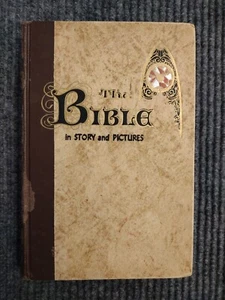 The Bible in Story and Pictures NT Illustrated Stuttman Co HB 1956 Begbie - Foto 1 di 11