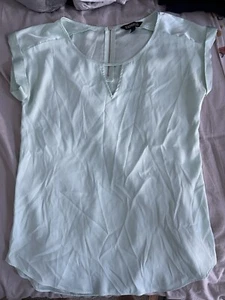 Women’s Express Sleeveless Blouse Top Light Blue Teal Size XS - Picture 1 of 8