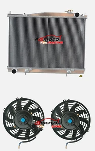 Aluminum Radiator+Fan For 1997-01 Nissan Navara D22 R50 2.5L 3.0L 4cyl Diesel AT - Bild 1 von 8