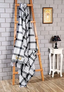 Buffalo Paid Chenille Überwurf Decke für Couch, weich kuschelig Deko Buffalo Chec - Bild 1 von 4