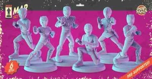 popminis mighty morphin power rangers juego en miniatura impreso en 3D Jason Tommy + - Imagen 1 de 1