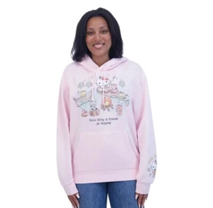 Women's Hello Kitty by Sanrio Kangaroo Pocket Hoodie Size XL NWT - Picture 1 of 10
