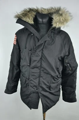 Chaqueta negra de plumón de snorkel Ralph Lauren Denim & Supply para hombre talla S Foto 1 de 4