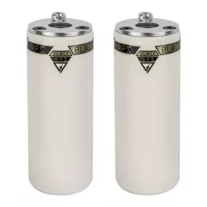 Black Ops BMX NyloLite Axle Pegs - 3/8" or 14mm axle - super hard nylon WHITE - Picture 1 of 1