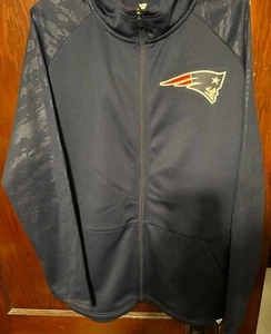 NFL New England Patriots Full Zip Hoodie sz. Men XL Fanatics Blue NEW WITH TAGS - Picture 1 of 8
