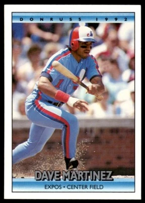1992 Donruss Baseball Card Dave Martinez Montreal Expos #732 - Image 1 of 2