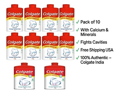 Colgate Cavity Protection Toothpowder 100g x 10 | With Calcium & Minerals USA - Image 1 of 3