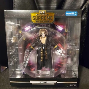 FIGURA DE ACCIÓN SELLADA SUPREMA EXCLUSIVA DE WALMART Jazwares AEW Sting - Imagen 1 de 4