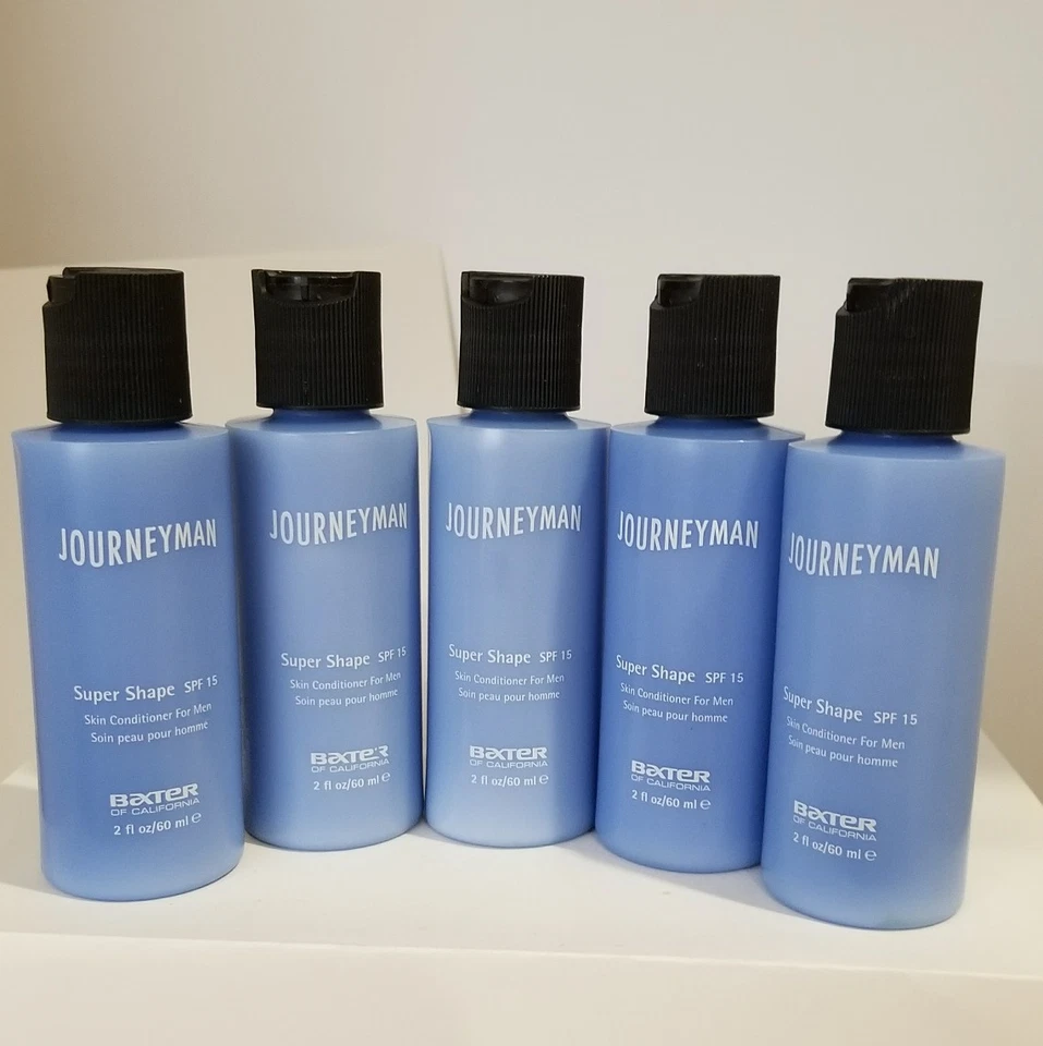 5 × JOURNEYMAN Super Shape FPS 15 por BAXTER de California 2 fl oz (60 ml) cada uno Foto 1 de 4
