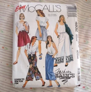 McCalls Misses Pants Shorts Pattern 4832 Size Medium 14-16 From 1990 - Picture 1 of 1