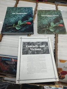 Vampire The Masquerade, Contacts & Victims, and Storytellers Screen - Picture 1 of 1