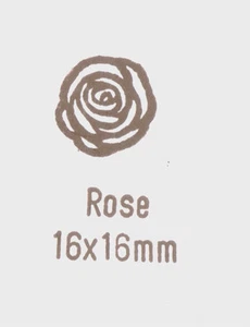 Rose Rubber Stamps - Backed with cling foam - Picture 1 of 4
