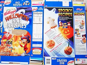 1999 Rice Krispies Halloween Cereal Box unused factory Flat shm262 s293 - Picture 1 of 1