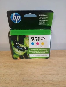 GENUINE HP 951 TRI-Color Ink Cartridges Combo Pack Exp 2020 - Photo 1/4