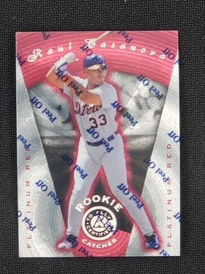 1997 Pinnacle Totally Certified Platinum Red /3999 Raul Casanova #122 Rookie - Image 1 of 2