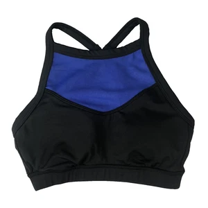 Adore Me XS Blue Black Padded Sports Bra w Mesh - Picture 1 of 8