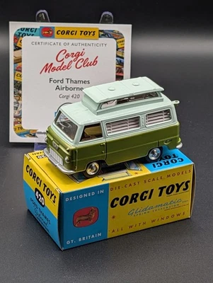 Corgi Model Club 420 Ford Thames "Airborne" Caravan including box & COA - Image 1 of 4