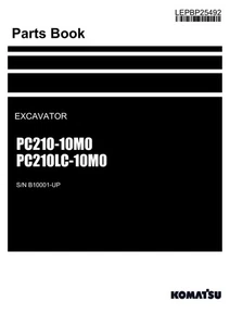 Komatsu PC210-10M0 PC210LC-10M0 Excavator Parts Catalog Manual SN B10001-UP - Picture 1 of 1
