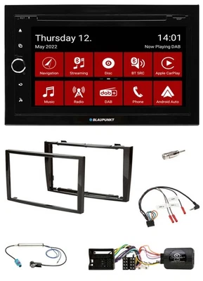 Blaupunkt Lenkrad DVD Bluetooth DAB 2DIN USB Autoradio für Peugeot 308 2007-09 4 - Bild 1 von 4