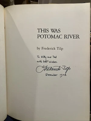 POTOMAC RIVER Book FIRST EDITION SIGNED Photographs Illustrated Washington - Image 1 of 4