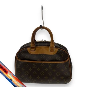 Borsa a tracolla Louis Vuitton Trouville Monogram Tela PVC Marrone M42228 - Foto 1 di 6