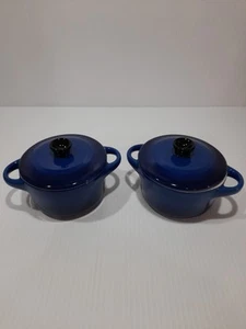 2 x Crofton Stoneware Glazed Mini Dutch Ovens **NEW/Unused** - Picture 1 of 7