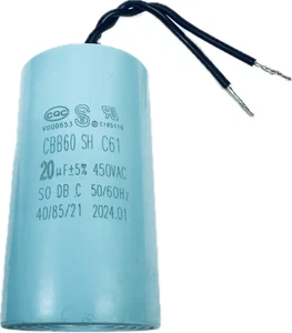 Condensateur de Demarrage CBB60 SH C61 20µF 450VAC 50/60Hz 40/85/21 20uF - Picture 1 of 1