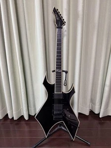 Guitarra eléctrica B.C. Rich Warlock NJ Deluxe Negro Hecho en Corea S/N E09011252 - Imagen 1 de 12