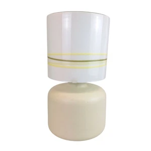 Vintage Ikea Limbo Table Lamp Cream Ceramic Base White Glass Shade B0214 18960 - Picture 1 of 24