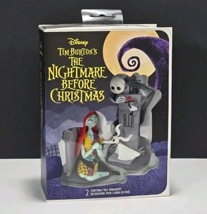 Decorazione Disney Hallmark Nightmare Before Christmas Jack Sally Zero Tim Burton - Foto 1 di 6