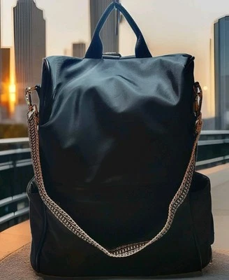 Women's Backpack Purse, Convertible Shoulder Satchel Handbag, Travel- Black - Image 1 of 4