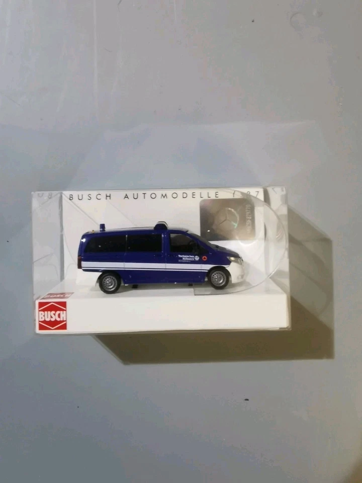 Kein Herpa Sondern Busch MB Viano Thw  1:87  Neu Und Ovp - Bild 1 von 1