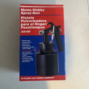 (NEW) Paint Spray Gun For Home / Hobby (AS100) DeVilbiss Air Power Co -FAST SHIP - Picture 1 of 1