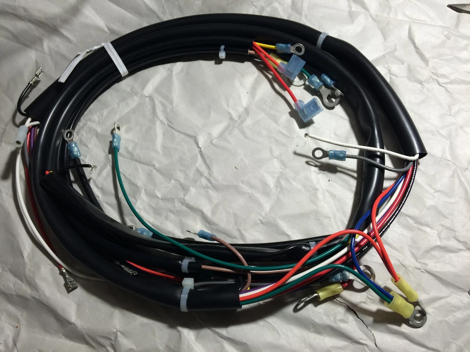 Big Twin FLH 1973-77 arnés de cableado principal con terminales 70320-73a Foto 1 de 4