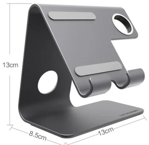 Apple iWatch/Phone ZVE Universal 2 in 1 Aluminium Desktop Charging Stand. - Picture 1 of 4