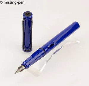 Lamy Safari (ältere Farbe) blau/blau mit schwarzem Clip Füllfederhalter - Bild 1 von 6