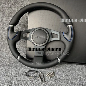 Volante deportivo para coche MOMO tipo carreras 14 pulgadas 340MM Big Horn Flat Universa - Imagen 1 de 6