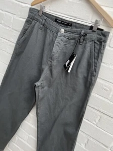 Jeans Brave Soul grigi vestibilità sciolta casual 30R - gamba affusolata 28"" - NUOVI - Foto 1 di 15