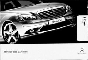 Mercedes-Benz S-Class Accessories Brochure Price List 2006 UK Market 28 pages - Picture 1 of 3