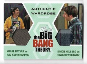 2016 Cryptozoic Big Bang Theory Seasons 6 & 7 Dual Wardrobe DW9 Raj & Howard - Picture 1 of 1