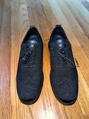 Cole Haan 原装 Grand Stitchlite Wingtip 牛津 - 黑色 - 男式 10 — 第 1/4 张图片