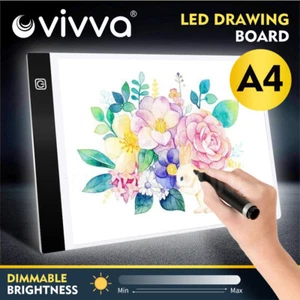 A4 LED Dimmable Light Box Tracing Drawing Board Art Design Pad Copy Lightbox - Picture 1 of 9