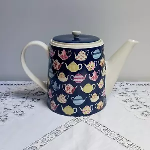 Whittard Of Chelsea Dark Blue Teapot featuring a collection of teapots - Picture 1 of 8