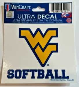 West Virginia University WVU Mountaineers Softball Ultra Decal NEW - Picture 1 of 1