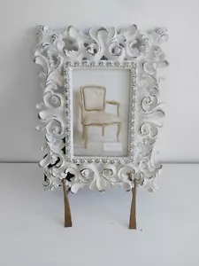 Hotel White Distressed Vintage Inspired 4x6 Photo Frame - Picture 1 of 4