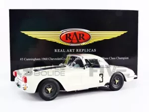 REAL ART REPLICAS 1/18 - CHEVROLET CORVETTE CUNNINGHAM - LE MANS 1960 RAR18011 - Picture 1 of 11