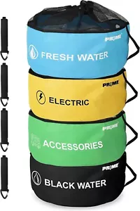 PR1ME 4 Pack Waterproof RV Hose Bag Storage, RV Utility Bag, Sewer Hose Bag, and - Picture 1 of 9