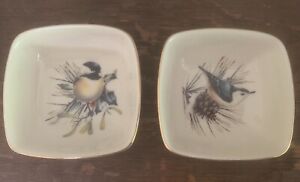 New ListingLenox Winter Greetings dipping dishes, bird motif, set of twoÂ 